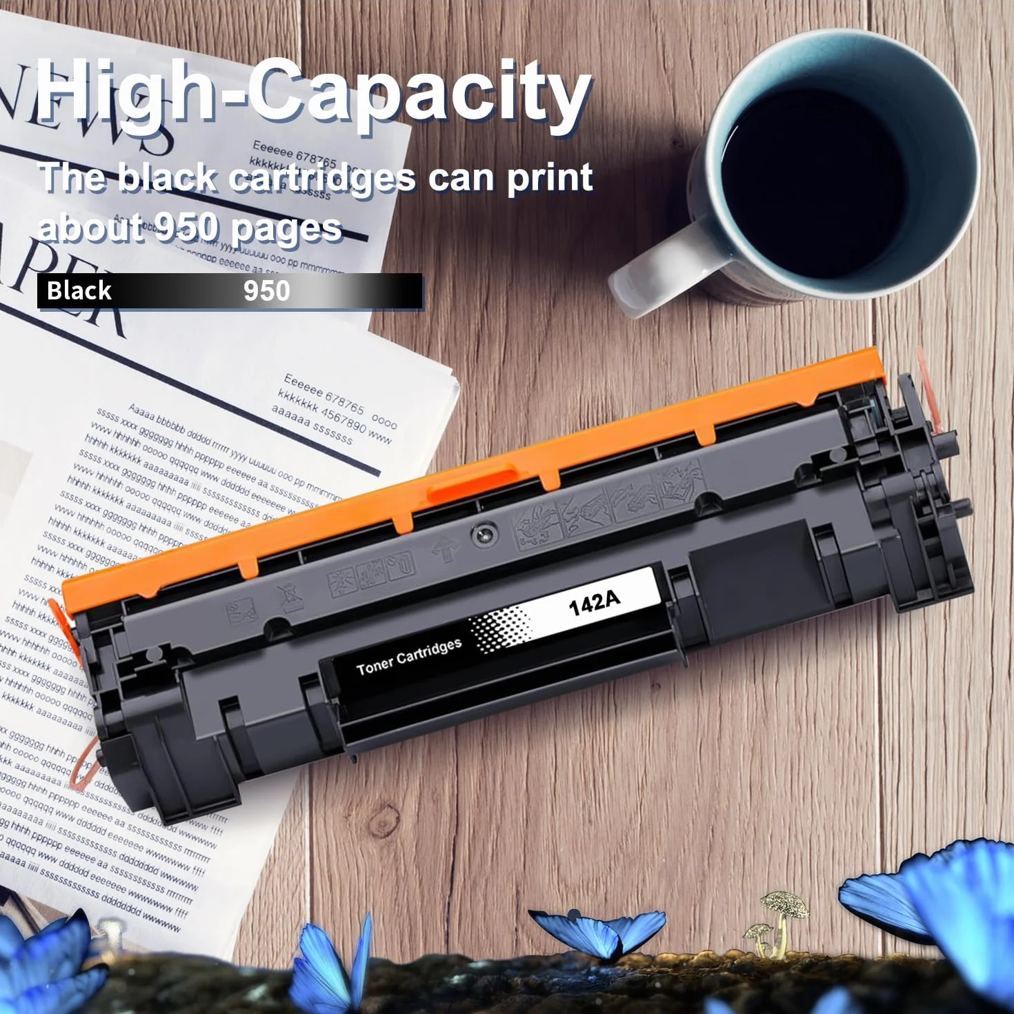 LOSMANN Toner 142A con chip compatibile con HP 142A W1420A per HP Laserjet MFP M140w M110w M110 MFP M140 MFP M139w M139 142X W1420X (1 nero)