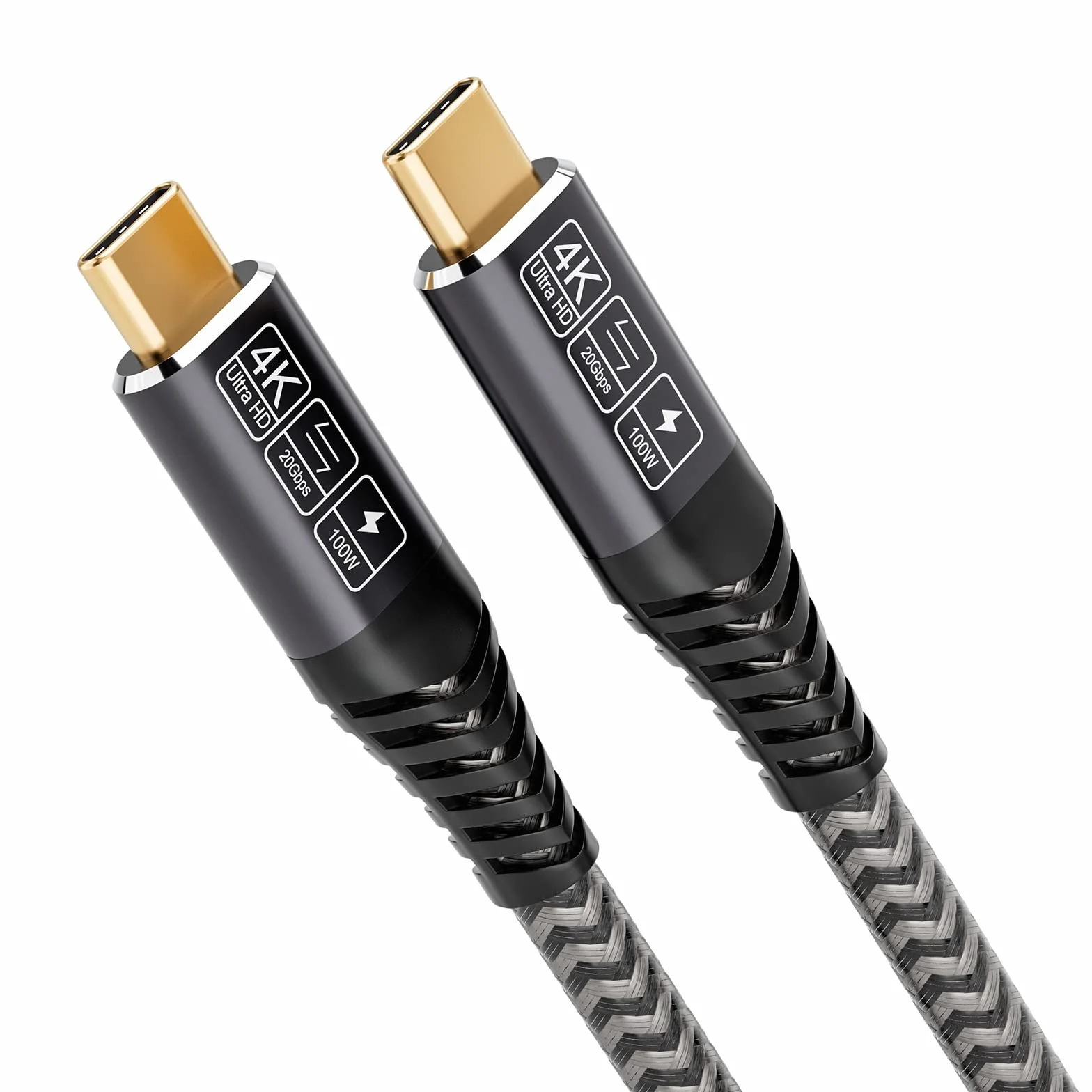CAKOBLE Cavo 20 Gbps USB Type-C 3.2 Gen2, 100W 20V/5A Ricarica Rapida, Trasmissione Video 4K @ 60Hz Per Tablet, Hub, Telefoni Cellulari, Dispositivi USB C 2M