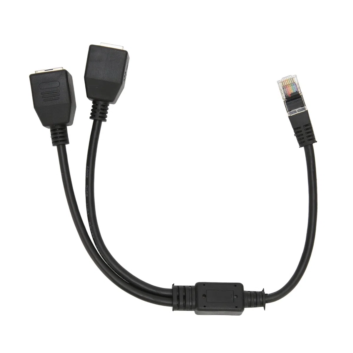 Zunate Cavo sdoppiatore Ethernet Adattatore di Rete RJ45, Cat5 RJ45 Adattatore per Cavo Internet da 1 Maschio a 2 Femmine per Router di Computer, Scatola di Rete, Modem a Fibra Ottica