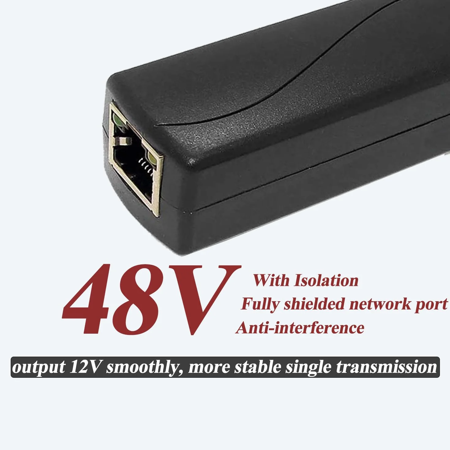 2.5G PoE Splitter 36W 12V/3A, Connettore DC 5.5 * 2.1mm, Conversione da PoE a Uscita DC 12V/3A, 2.5Gbps Ethernet conforme a IEEE802.3bt, plug and play (PS5712BG)
