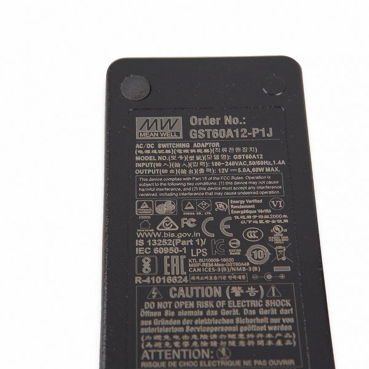 MEAN WELL Original gst60 a12-p1j 12 V 5 a Meanwell gst60 a 12 V 60 W ac dc alta affidabilità industriali Adaptor