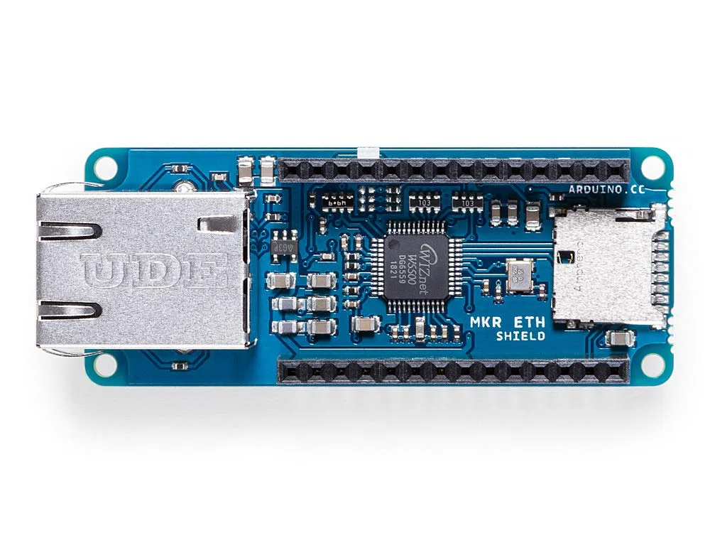 Arduino MKR ETH Shield [ASX00006] - Shield Ethernet per connettere i tuoi progetti Arduino MKR a Internet, ideale per applicazioni IoT e di rete
