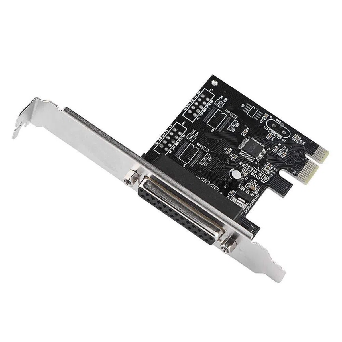 Scheda LPT, PCI-E-TO- Porta parallela (25 fori) Scheda con chip 9805 PCI Express per porta parallela singola, supporto per e per Linux, adatta per stampanti/programmatori/scanner,