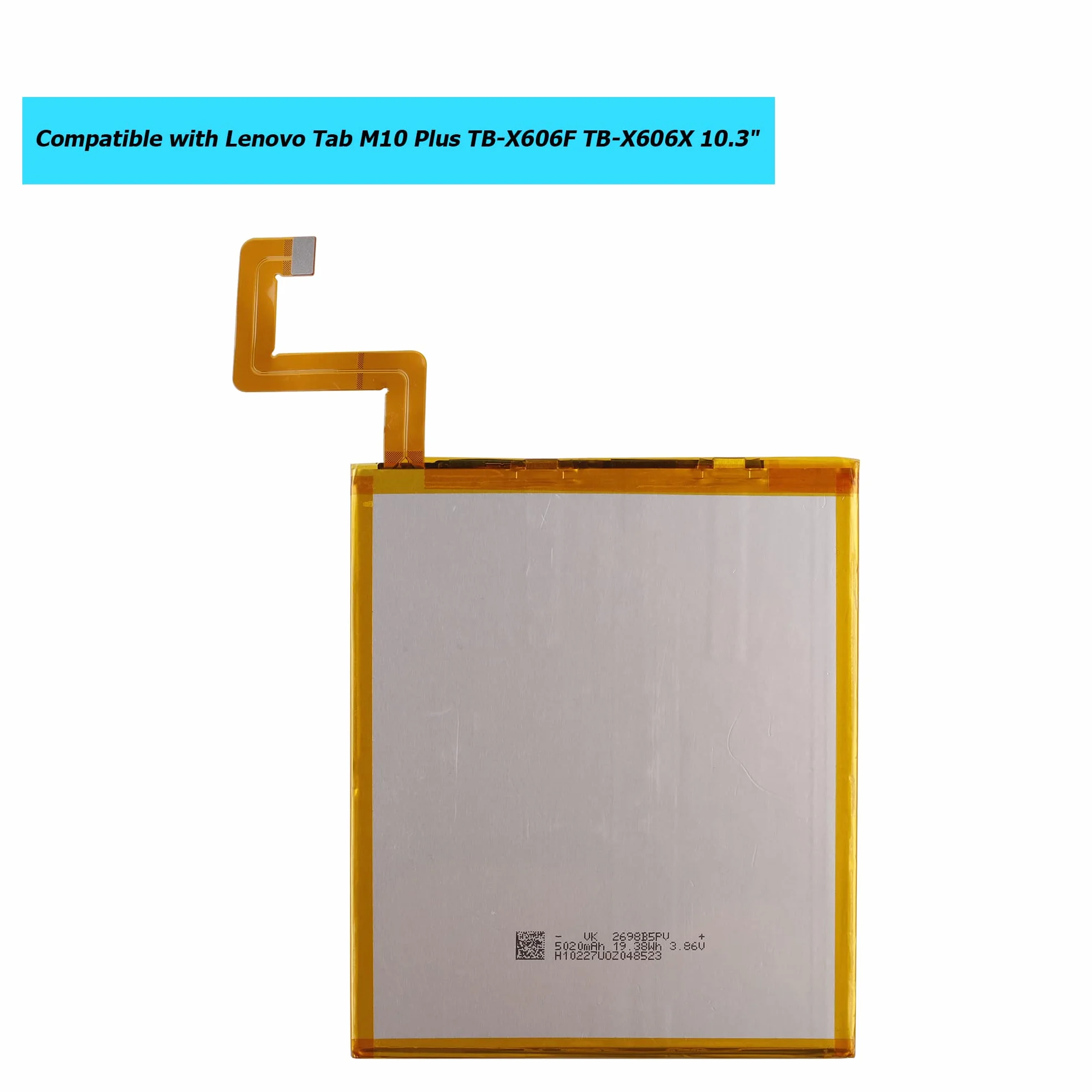 Batteria L19D1P32 per Lenovo Tab M10 Plus TB-X606F TB-X606X 10.3" con toolkit