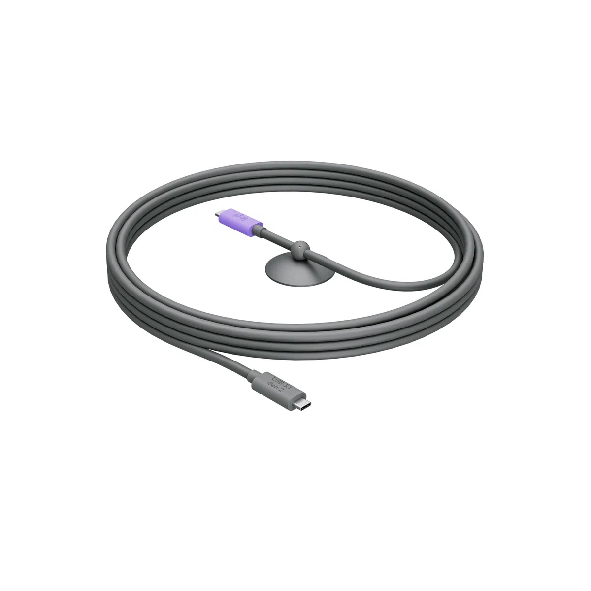 Logitech Cavo USB Active | Connessione BYOD a cavo singolo con MeetUp 2 | Accessorio videoconferenze per sale piccole - Grafite