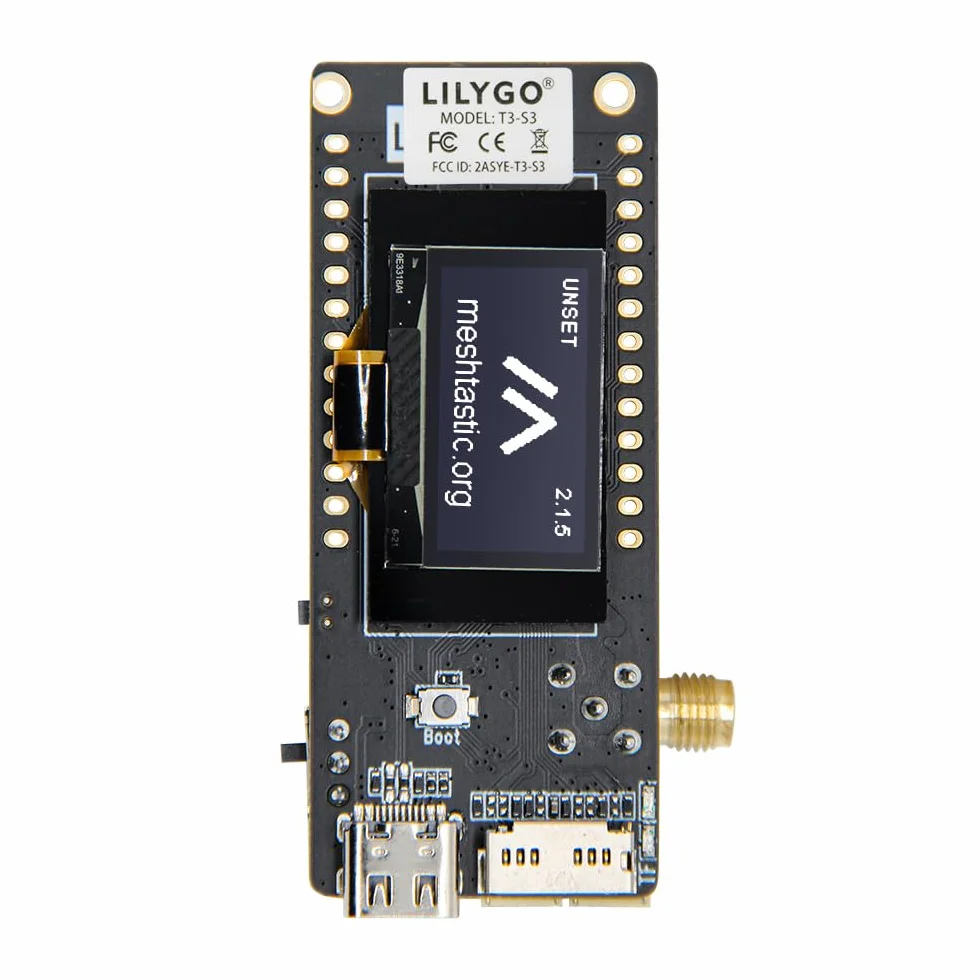 LILYGO T3S3 ESP32-S3 LoRa Meshtastic TTGO Development Board Wireless Module with 0.96 inch OLED Display (SX1262 868MHz)