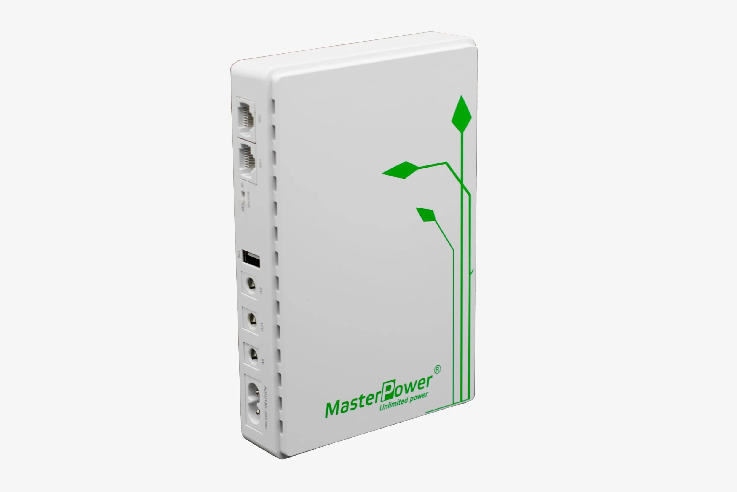 Master U-Power Mini UPS 7.4V 4000mAh 36W – Gruppo di Continuità per WiFi, Router, Modem e Telecamere IP – Ingresso AC, Uscite USB/DC/PoE 5V 9V 12V 15V 24V