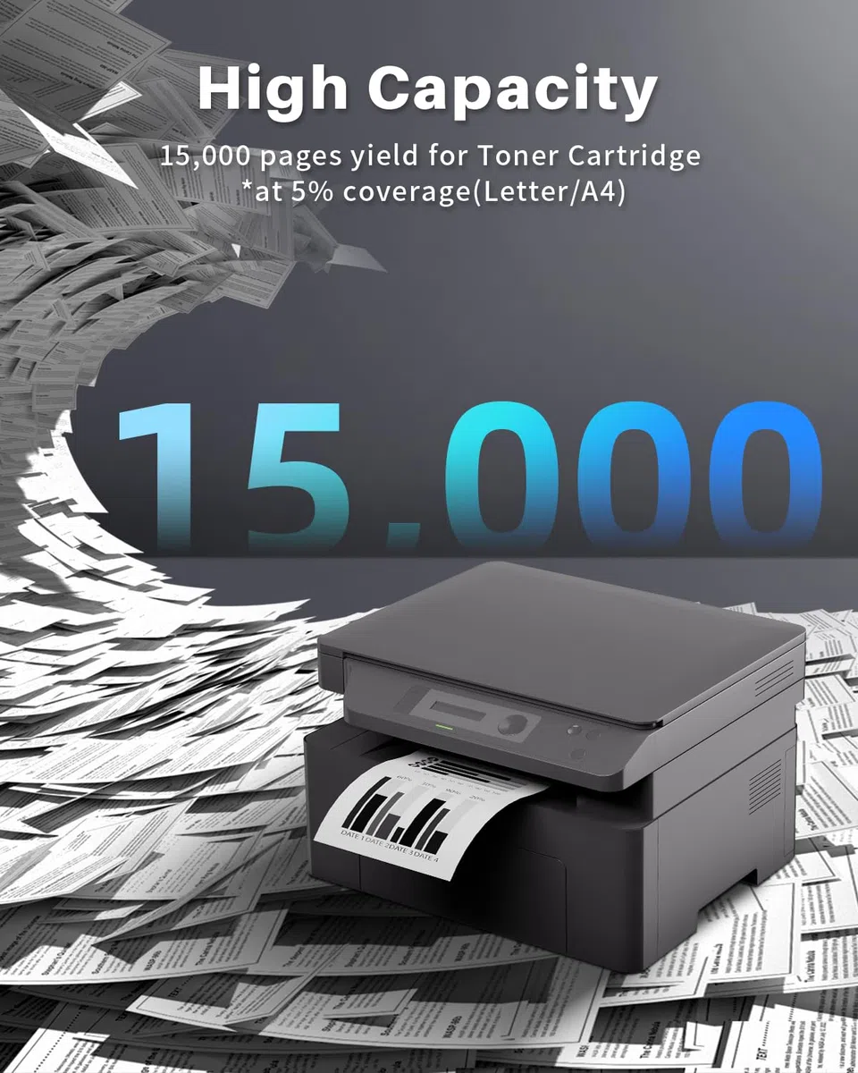 INK4U DR2510 Tamburo Compatibili per Brother DR 2510, (Capacità fino a 15.000 Pagine)per DCP-L2627DW HL-L2400DWE DCP-L2627DWXL DCP-L2620DW MFC-L2860DW DCP-L2665DW DCP-L2660DW MFC-L2860DWE DCP-L2627DWE