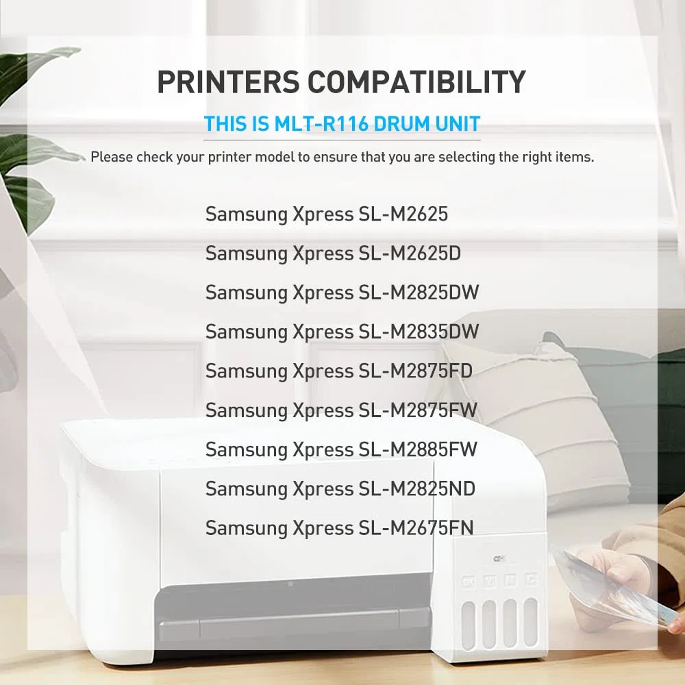 BAISINE MLT-R116 Tamburo Compatibile con Samsung MLT-R116 Drum per Samsung Xpress SL-M2835DW M2675FN M2885FW M2825ND M2625D M2875FD M2875FW M2825DW M2675 M2825 M2875 M2885