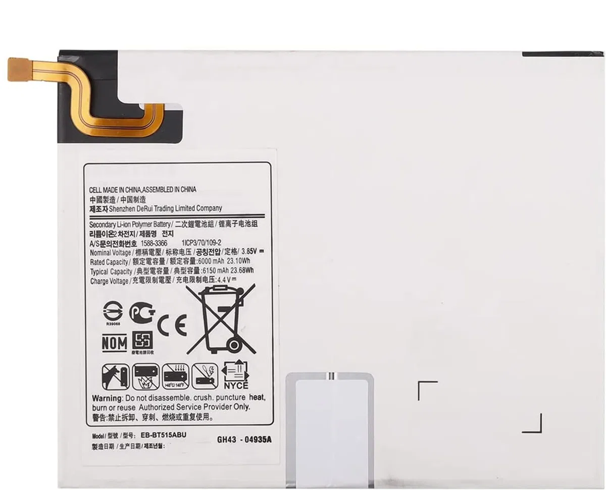 AKKEE EB-BT515ABU Tablet Batteria per Samsung Galaxy Tab A 10.1 2019 SM-T510 SM-T515 Series GH43-04935A 3.85V 23.68Wh 6150mAh with Tools