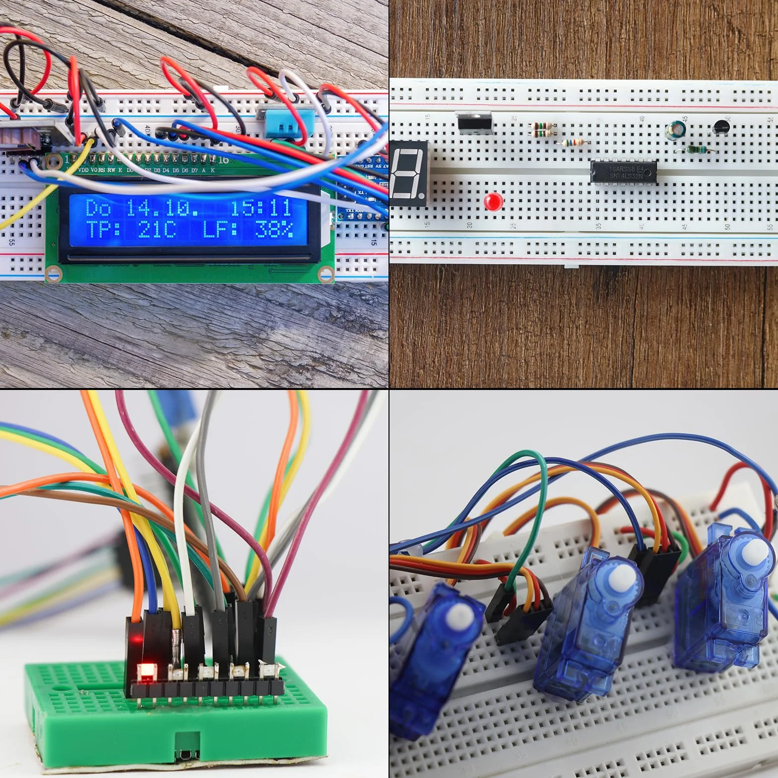 QUARKZMAN Femmina a Femmina Cavo a Nastro da 40 Pin per Breadboard 2.54mm Passo Cavi a Nastro Elettronici da 50cm per Progetti Elettronici Breadboard Confezione da 2