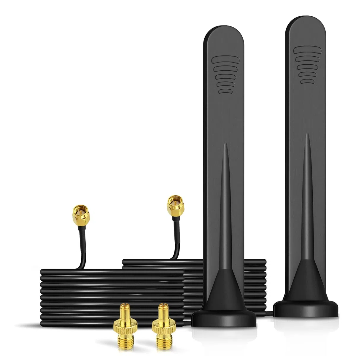 Bingfu Antenna 5G 4G LTE Esterna SMA TS9 5dBi Omnidirezionale Impermeabile con Base Magnetica 3 m Cavo per Router, Modem, Hotspot, Gateway, Sistema di Sorveglianza, Dispositivi IoT Casa Domotica