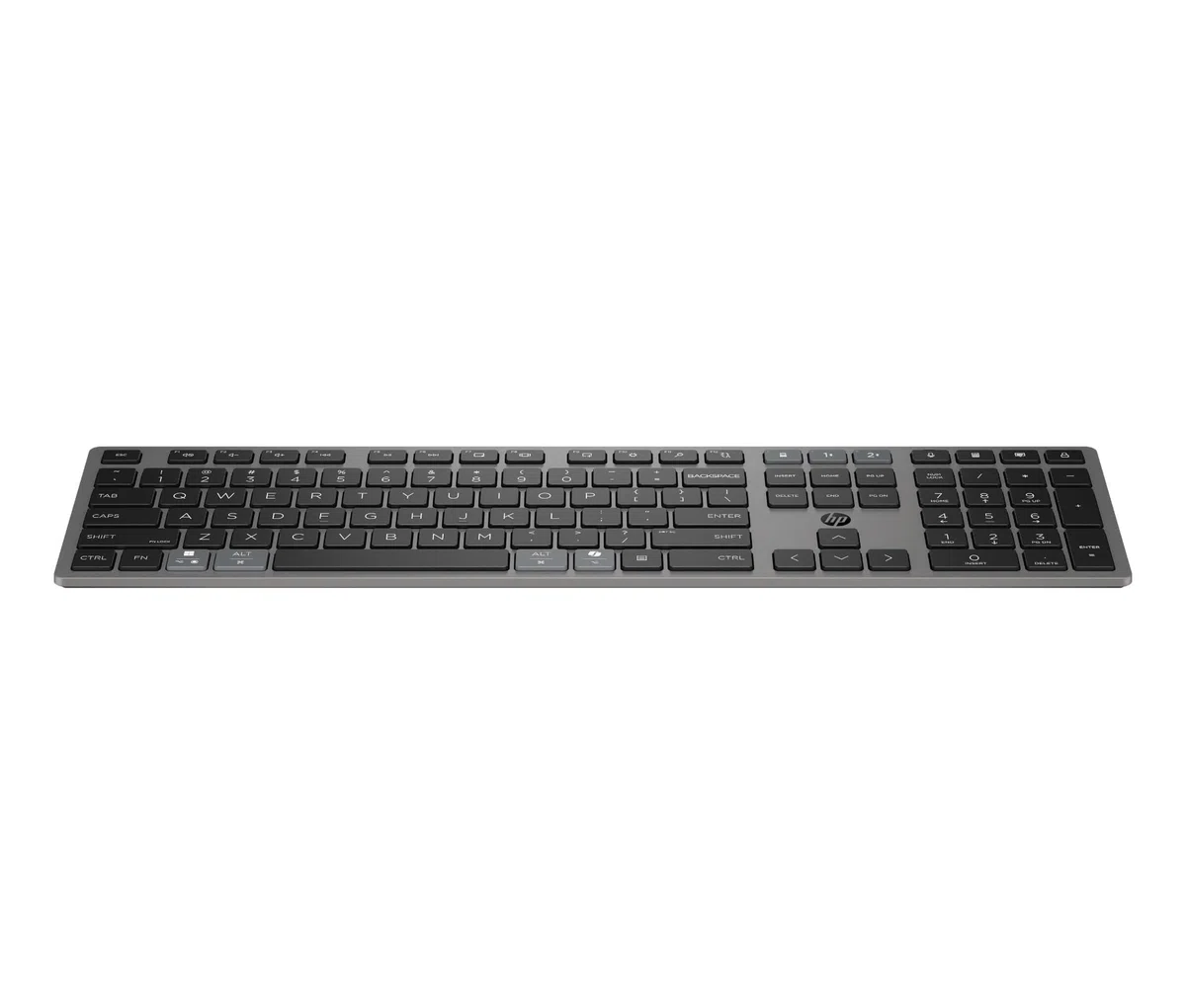 HP 720 Tastiera e Mouse Wireless Ricaricabili, Multi-Device, 22 Tasti Programmabili, Bluetooth, Dongle USB, Ricarica Ultra-Rapida, Certificato Copilot, Compatibile con Windows, macOS, ChromeOS, Grigio