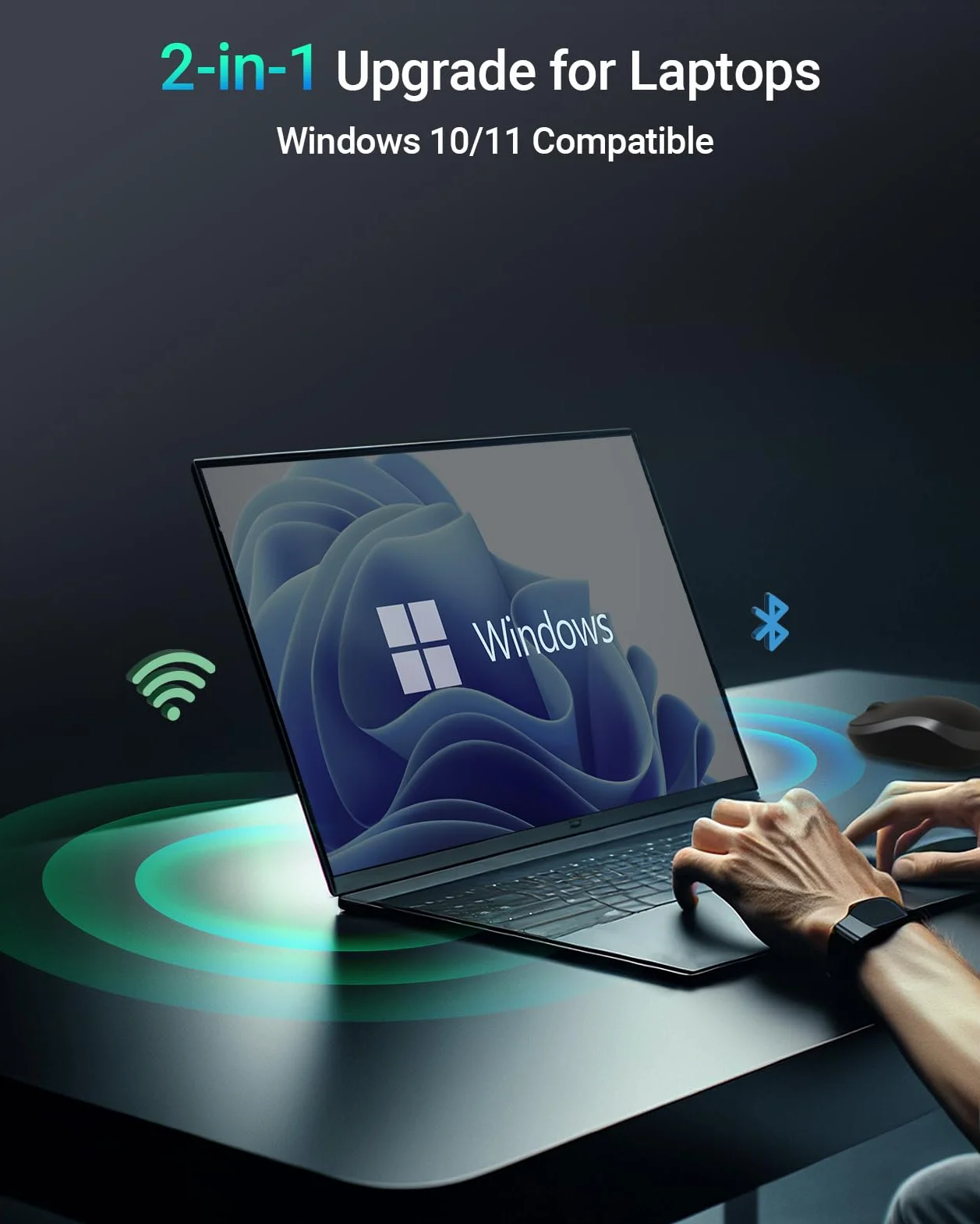 BrosTrend WiFi 6 Scheda di Rete WiFi, Wireless M.2 Bluetooth 5.2 Scheda WiFi 1800Mbps Dual-Band 5GHz 1201Mbps 2.4GHz 574Mbps Ricevitore WiFi Modulo per Windows 10/11 (64bit) M.2/NGFF, Garanzia a Vita