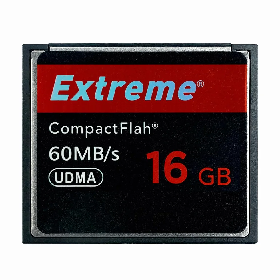 Extreme - Scheda di memoria flash compatta da 16 GB, scheda CF ad alta velocità, velocità UDMA fino a 60 MB/s per fotocamere SLR, CF-NEW-16-RED