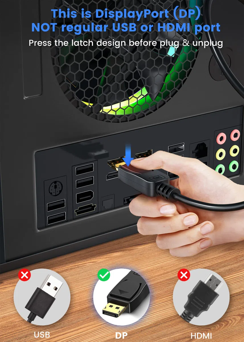 Adattatore da HDMI (High-Definition Multimedia Interface, interfaccia multimediale ad alta definizione) a DP (DisplayPort)