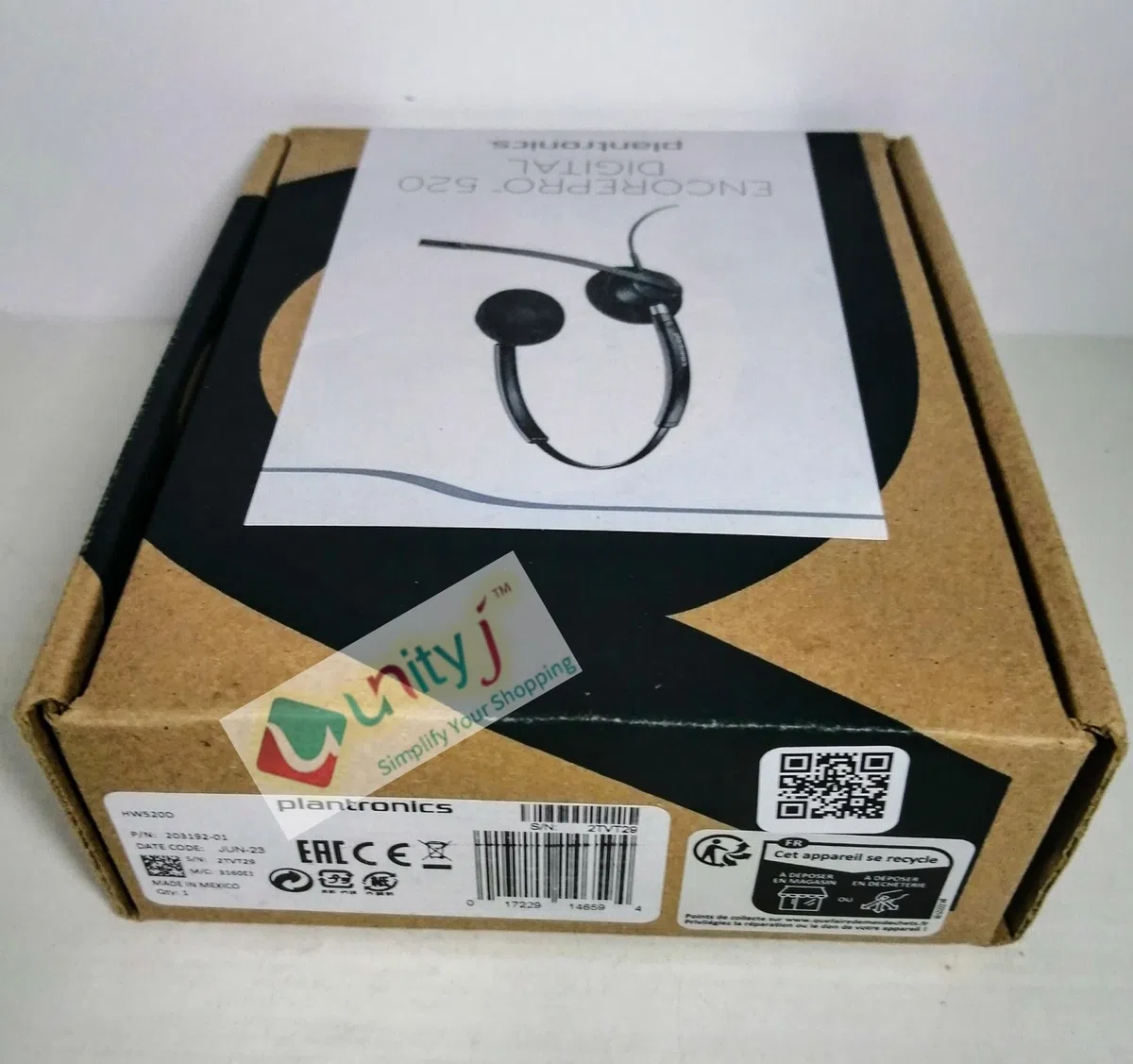 Plantronics EncorePro HW520D - Cuffia binaurale over-the-head con microfono ed eliminazione del rumore