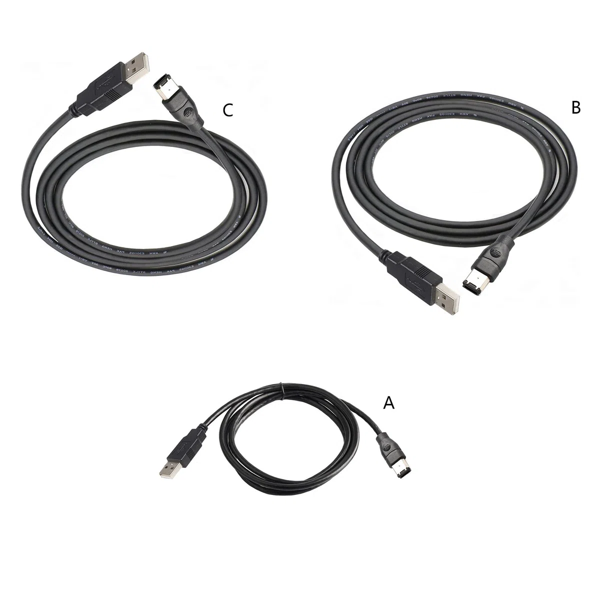 Firewire IEEE 1394 6 pin maschio USB 2.0 A cavo di conversione adattatore maschio 1,8 metri/3/4,5 metri per collegare il cavo della scheda audio