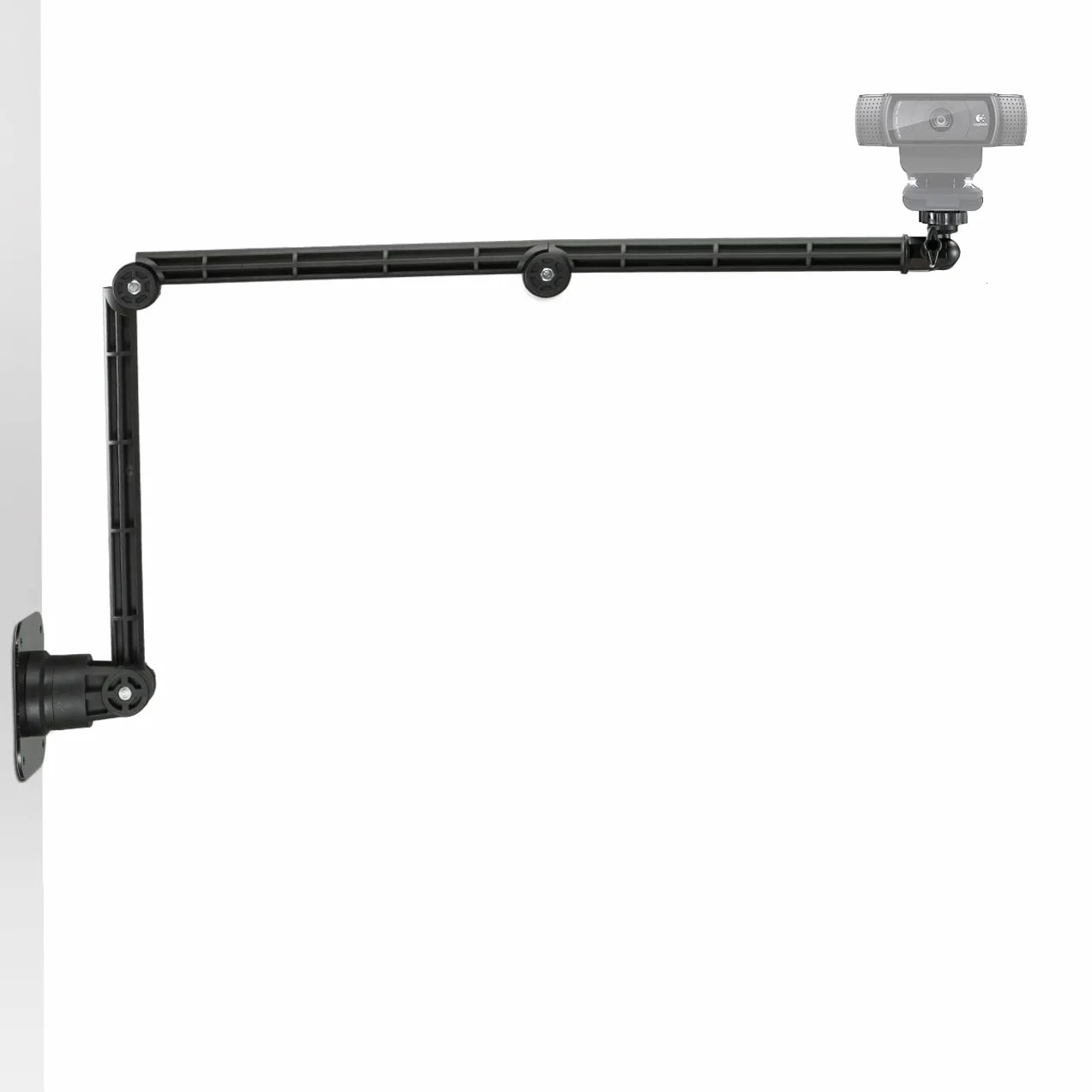 Supporto da parete e soffitto per webcam compatibile con Logitech C920s StreamCam Brio C930 C925 C922 C615 e Razer Kiyo Pro, lunghezza 103 cm (filettatura 1/4-20)