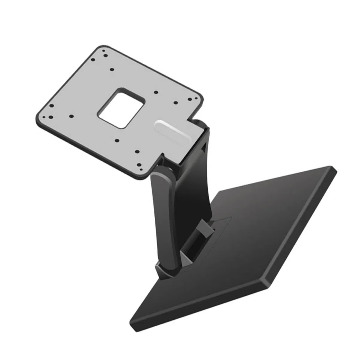 Supporto per monitor a basso profilo per schermi da 13-27 pollici Supporto da tavolo ergonomico regolabile Supporto da tavolo Base pieghevole Staffa resistente