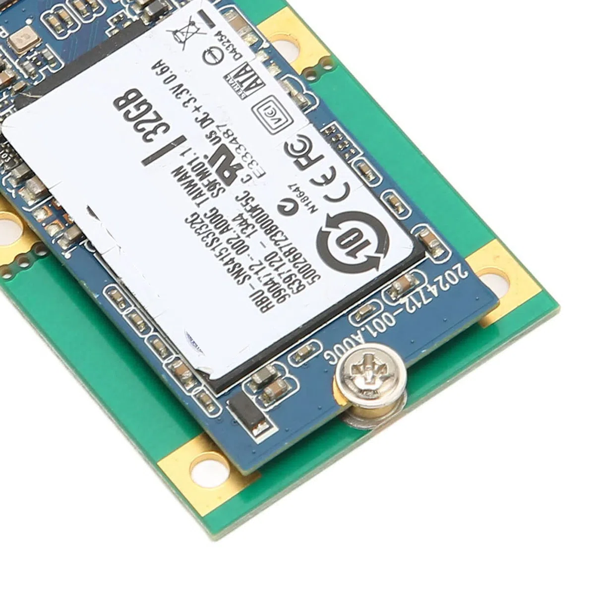SIXRUN Disco Rigido M.2, Materiale PCB, Scheda Adattatore da M.2 a MSATA, Design Compatto per Computer Desktop (32GB)