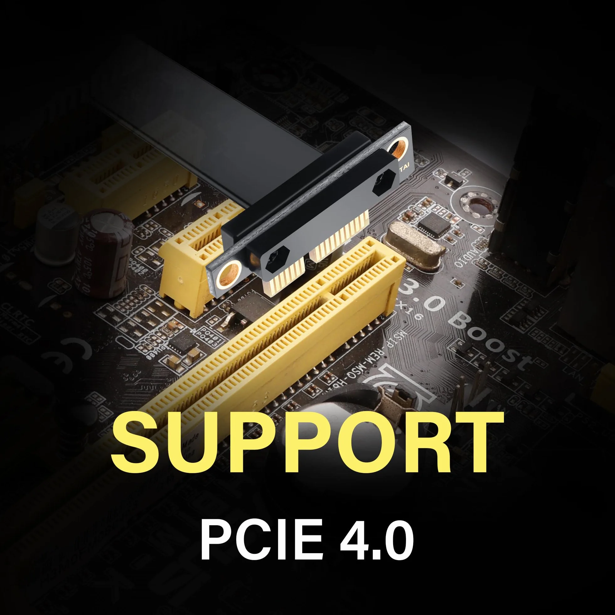 SinLoon Cavo di Estensione PCIe 4.0 X1 90 Gradi Riser PCI-E 1X Maschio Femmina 30CM