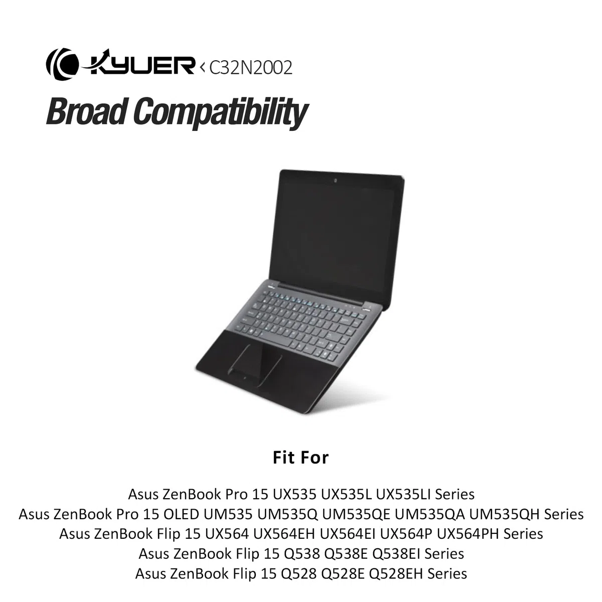 96Wh C32N2002 Laptop Batteria per Asus ZenBook Pro 15 OLED UM535 UM535Q UM535QE UM535QA UM535QH UX535 UX535L UX535LI Flip 15 UX564 UX564EH UX564EI UX564P UX564PH Q538 Q528 Q538E Q528E Q538EI Q528EH