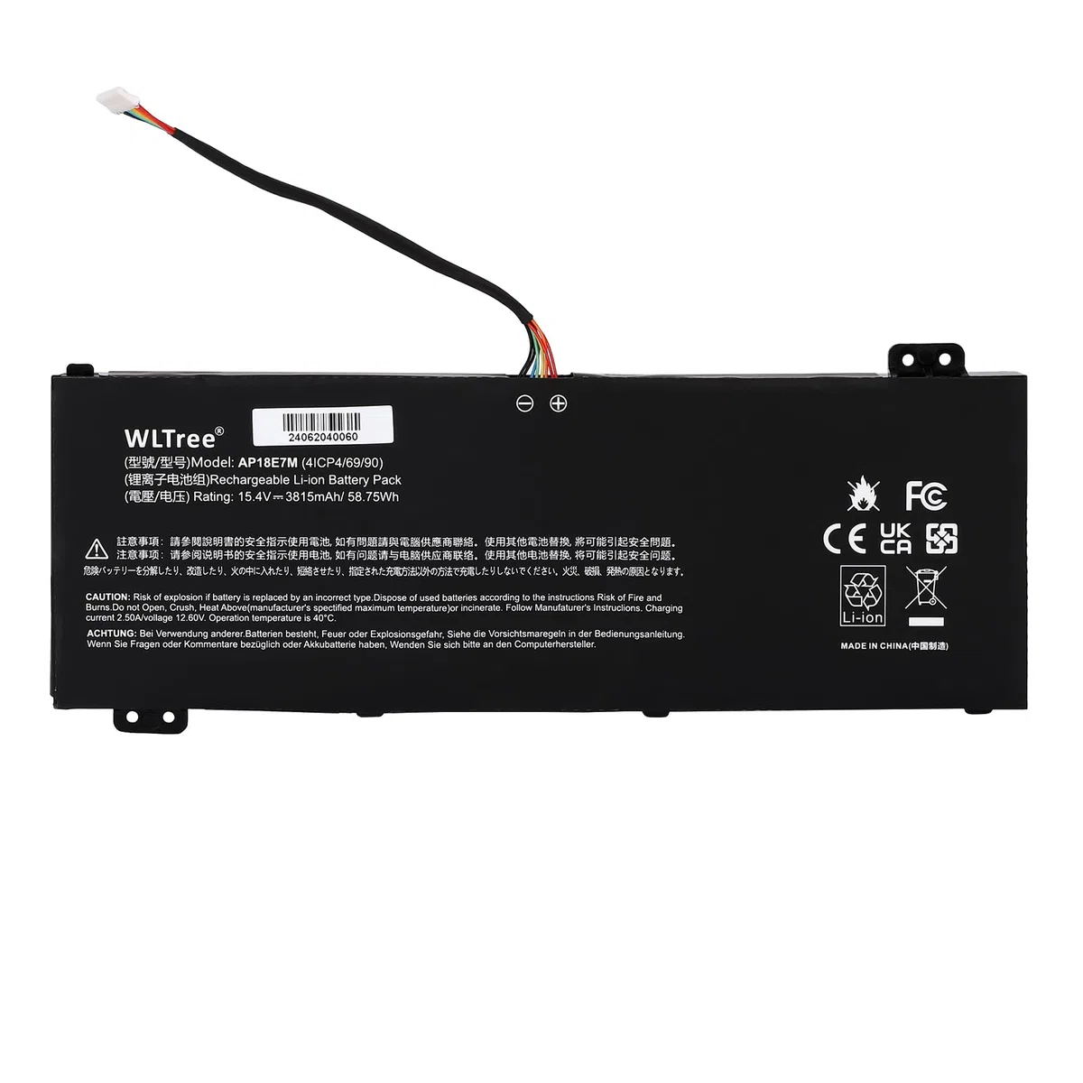 AP18E8M AP18E7M Batteria per Portatile Acer Nitro 5 AN515-54 AN515-55 AN515-56 AN515-57 AN515-58 AN515-43/44 AN515-45 AN517-51/52 AN715-51 Aspire A715-74G Predator Triton 300 PT315-52 Battery