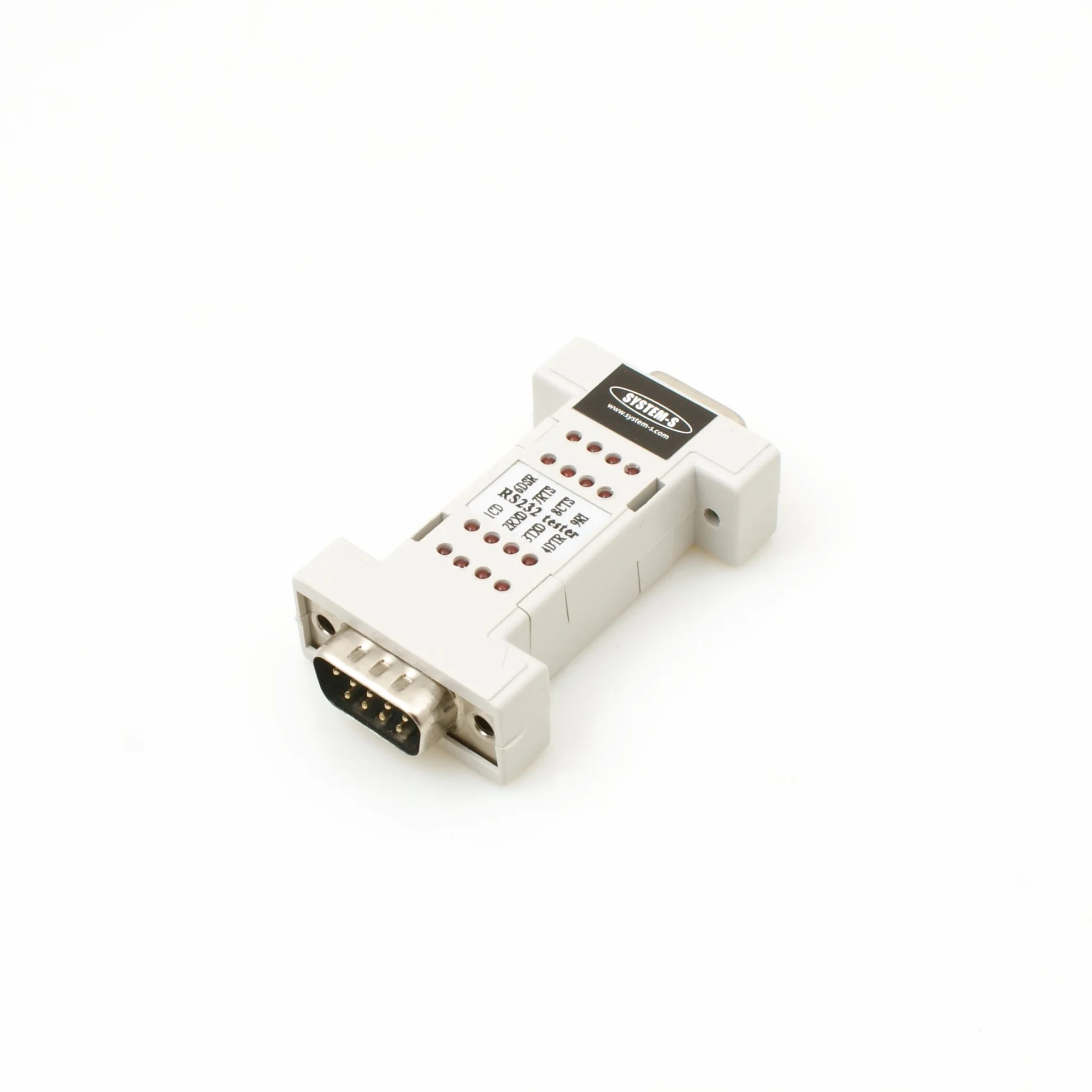 System-S RS232 a RS232 Tester Strumento diagnostico con luci a LED