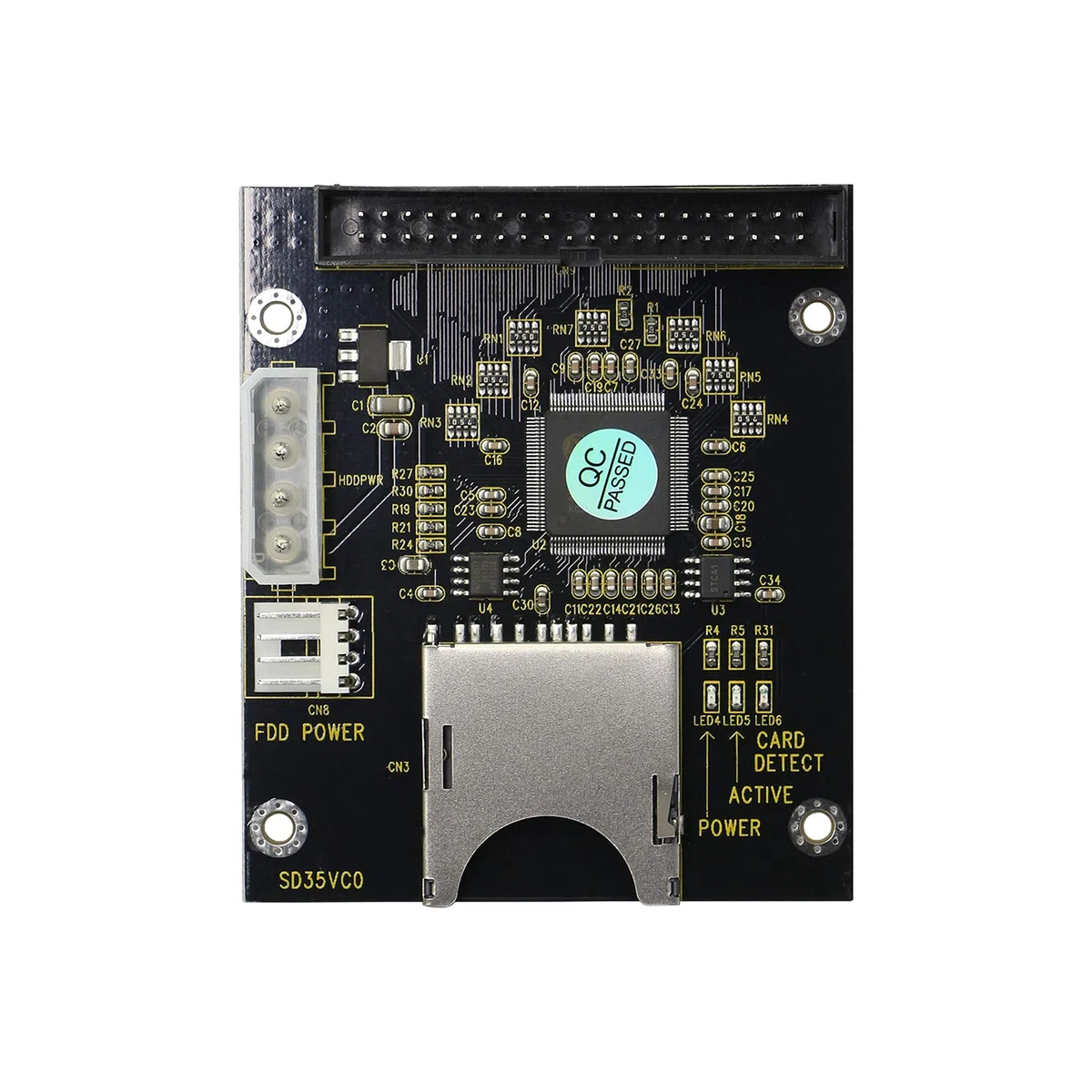 GINTOOYUN Adattatore da SD SDHC SDXC MMC a 3,5 pollici 40 pin maschio IDE scheda di memoria SD a IDE Hard Disk Drive adattatore