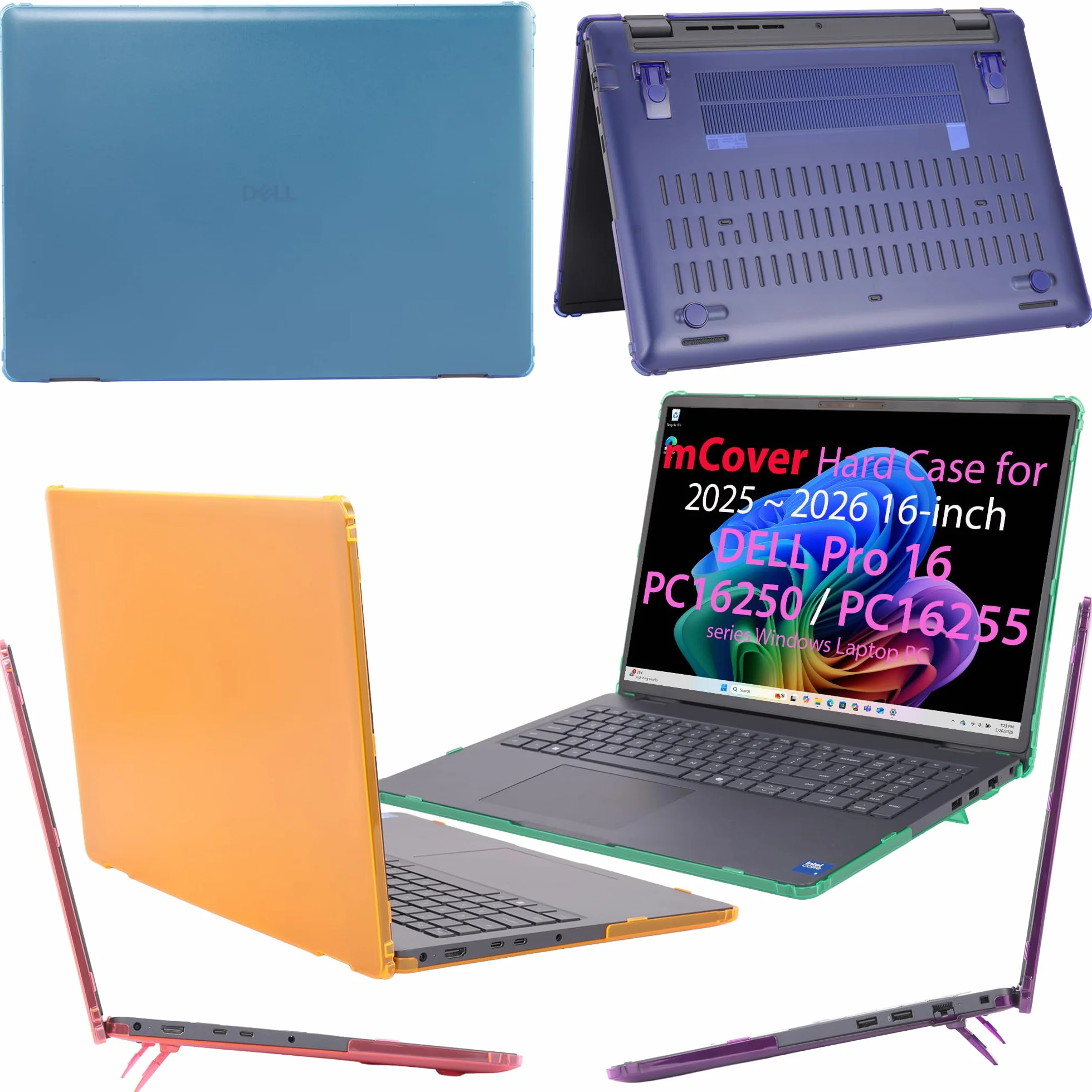 mCover Custodia compatibile solo per PC portatili Dell Pro 16 PC16250 / PC16255 serie 2025-2026 da 16 pollici (non compatibile con altri modelli Dell), colore nero