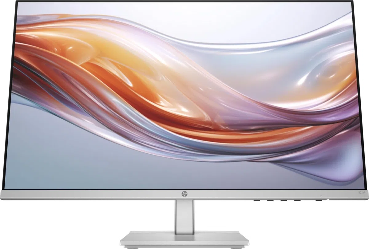 HP 524sh Monitor, Schermo da 23.8" FHD IPS Antiriflesso, Tecnologia Eye Ease, Tempo Risposta 5 ms GtG Overdrive, Risoluzione 1920 x 1080, Software Display Center, HDMI, Nero