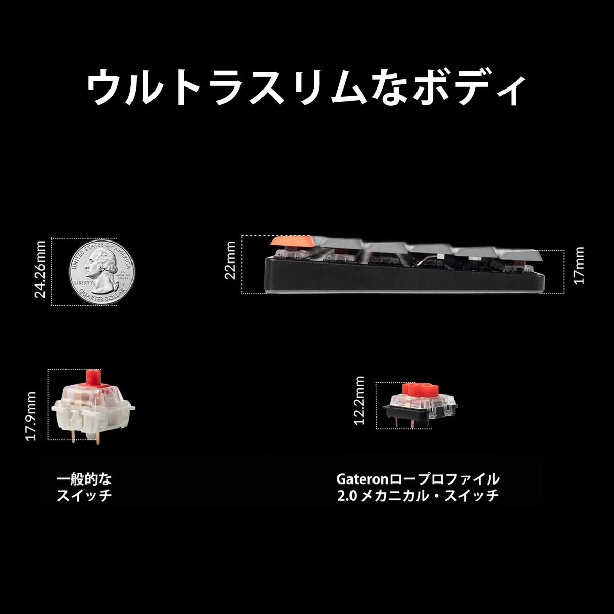 Keychron K17 MAX Tastiera meccanica wireless, 2,4 GHz/Bluetooth/USB-C, RGB, Hot-swap, QMK/VIA, Macro programmabili, PBT Keycaps, Per Mac Windows, Gateron Red Switch