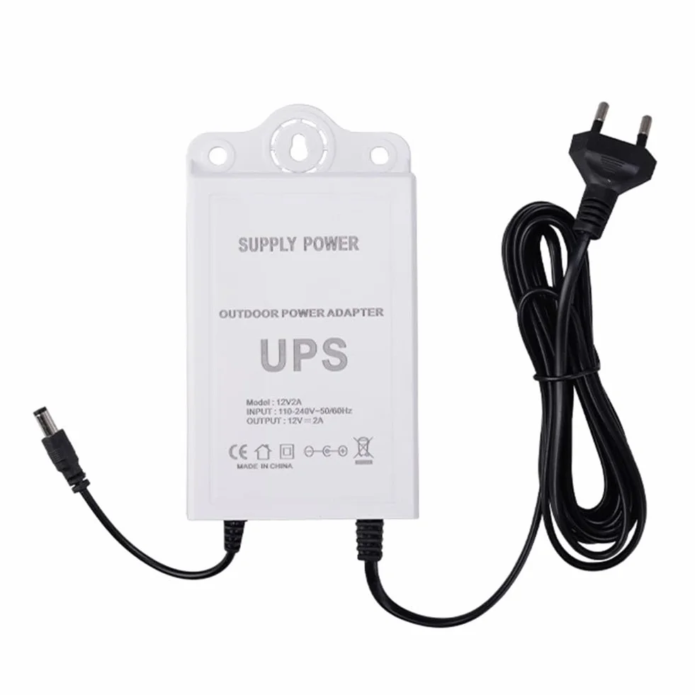 Gruppo di Continuità 12V-2A per WiFi, Router, Modem, Telecamera di Sicurezza Mini UPS Protezione di Backup per Batteria Spina UE