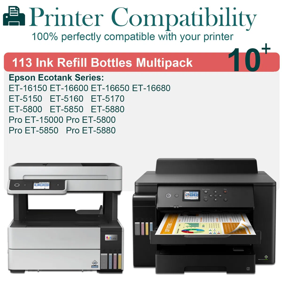 113 cartucce d'inchiostro compatibili per Epson 113, confezione multipla per ET-5150, ET-5800, ET-5850, ET-5880, ET-5160, ET-5170, ET-5100, ET-16150, ET-16600, ET-16650, ET-15100, ET-16150