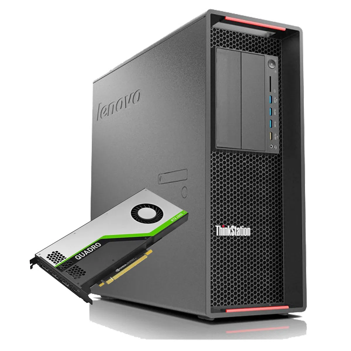 Lenovo ThinkStation P720 Workstation | Intel Xeon Silver 4210 | 16GB RAM | 2 TB SSD | NVIDIA RTX 4000 8GB | Win 11 Pro | Desktop Professionale (Ricondizionato)