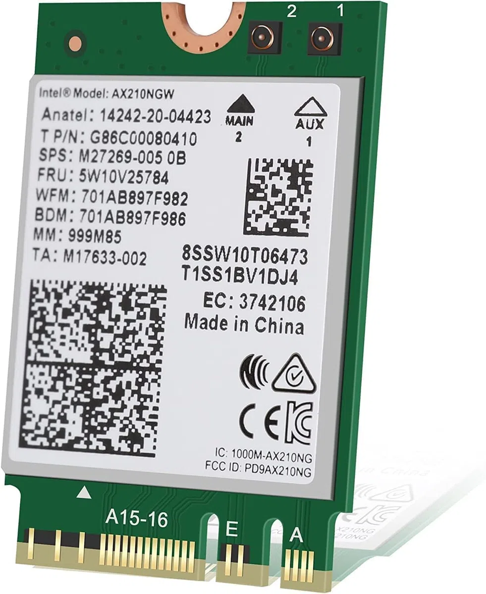Intel Wi-Fi 6E AX210 Interno WLAN 2400 Mbit/s