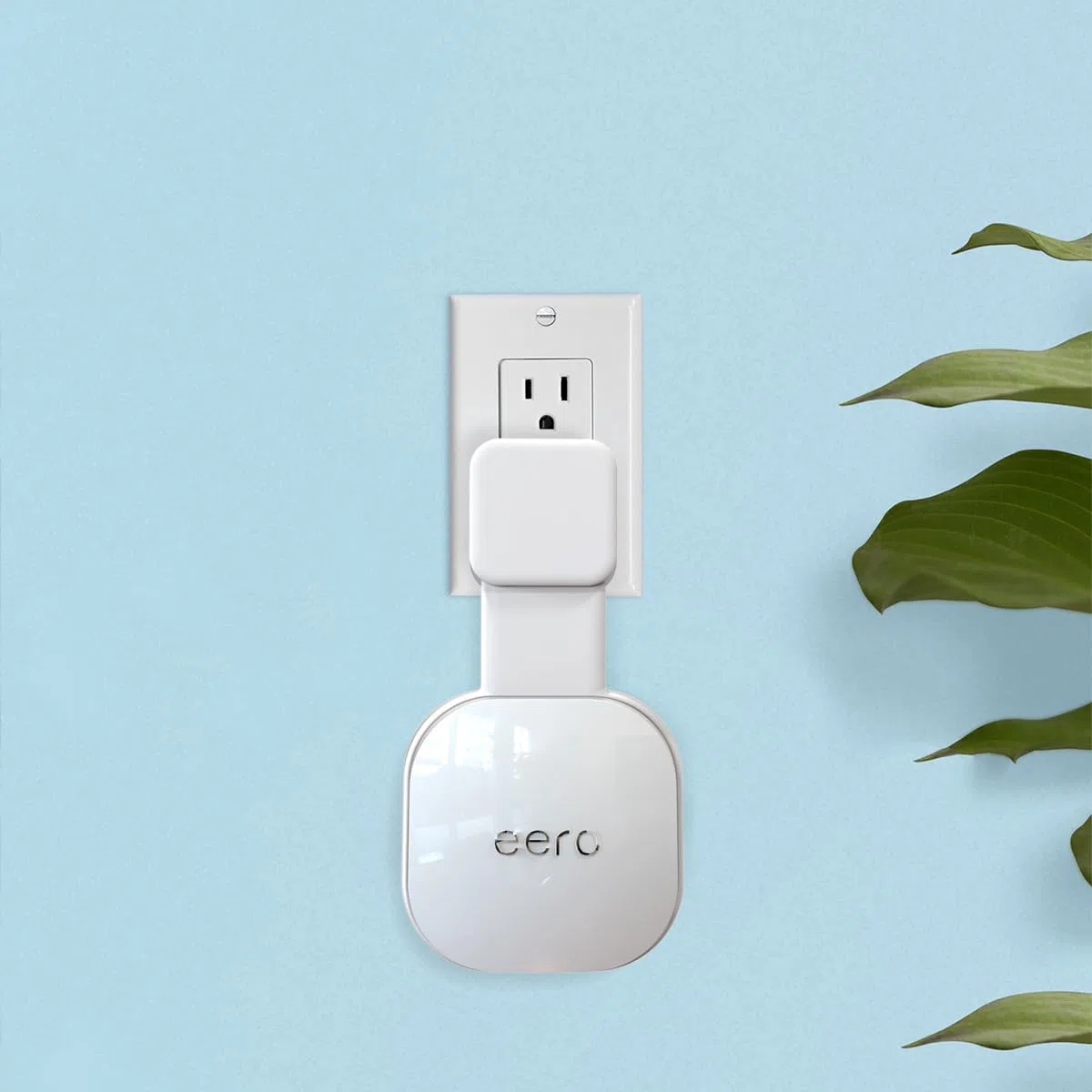 Supporto da parete solo per eero 6 Dual-Band Mesh Wi-Fi 6 System [non adatto per eero Pro 6 e eero 6+], senza fili disordinati, salvaspazio, facilmente spostabile, supporto per presa eero 6 Extender