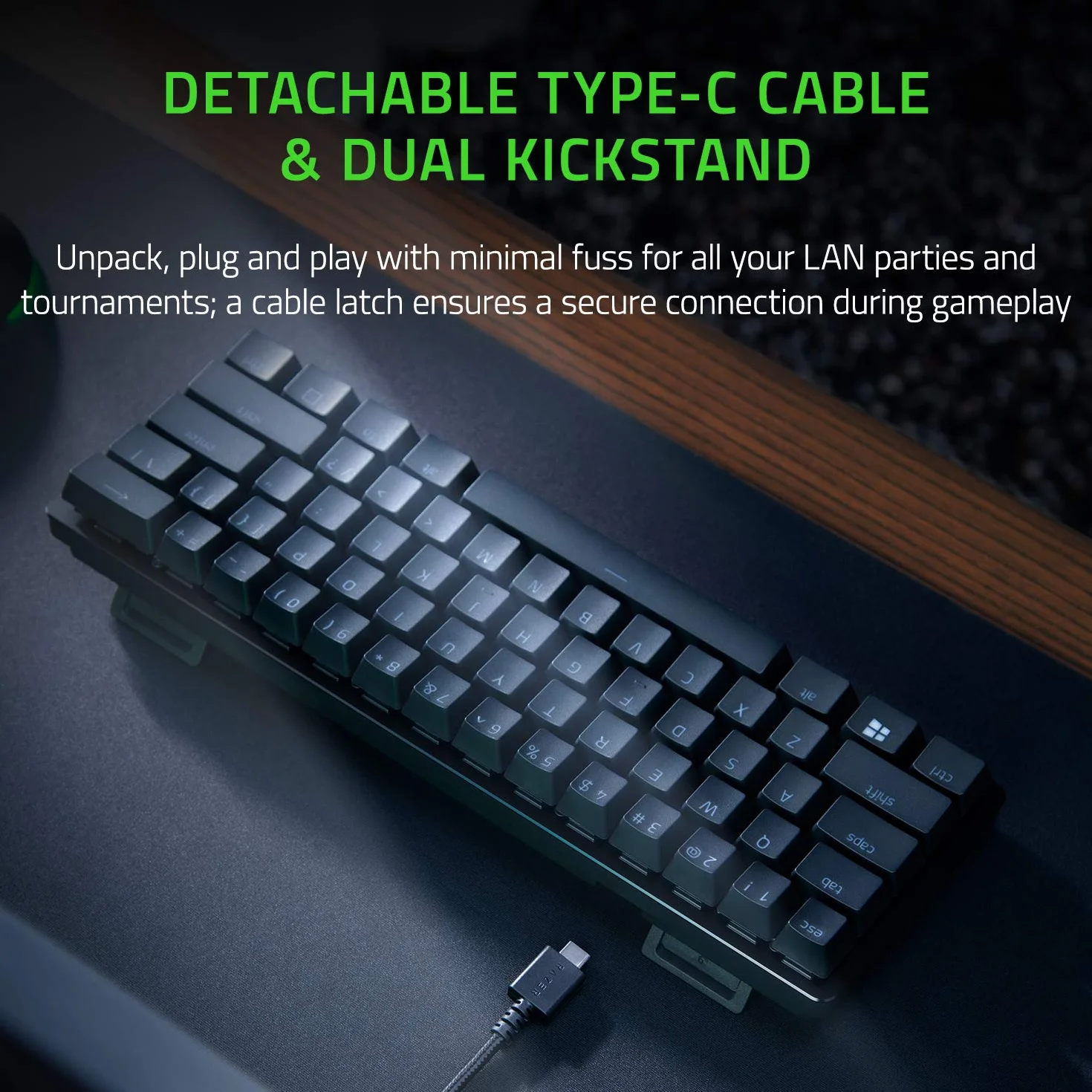 Razer Huntsman Mini Gaming Keyboard Optical Red Switches RGB US-Layout ISO