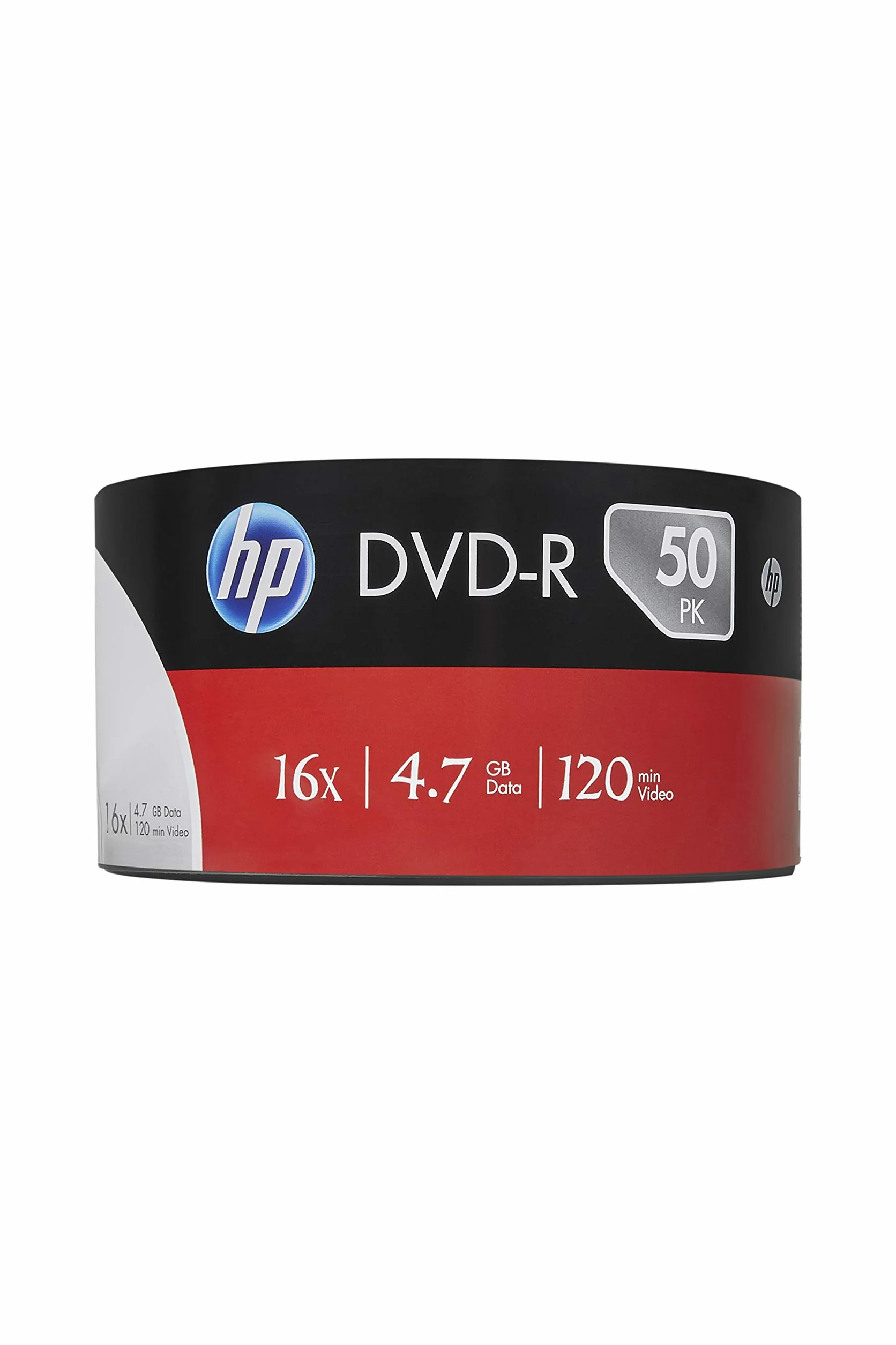 ElectricalCentre - confezione di 50 DVD-R HP, 4,7 GB 16 x (DVD con 120 minuti registrabili)