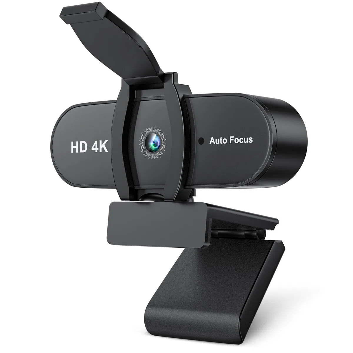 OFFCUP 4K Webcam PC con Microfono Cancellazione del Rumore, Web Cam Full HD 1080p USB Web Camera Streaming Videocamera Plug & Play PC Laptop Desktop per Videochiamate Conferenza e Studio