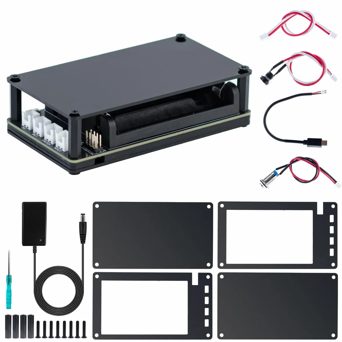 Modulo UPS LAFVIN 3S Modulo di Alimentazione Ininterrotta per Raspberry Pi/Jetson Nano Supporta Ricarica e Uscita di Alimentazione Contemporaneamente 3S & 5V 5A Output